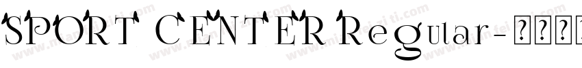 SPORT CENTER Regular字体转换
